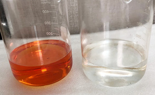 équipement de décoloration d'huile