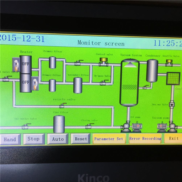 ZY-A PLC contrôle le purificateur d'huile de transformateur de vide entièrement automatique